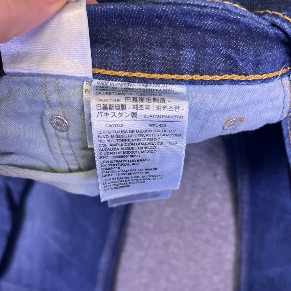 Levis 569 Jeans Men 44x30 Blue Loose Straight Baggy Casual Relaxed Stretch Denim